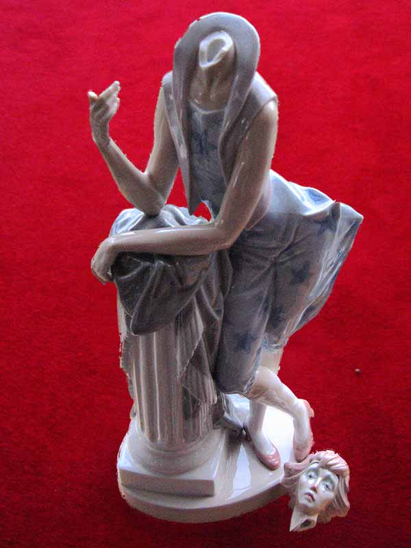 Lladro Clown Figure Repair - Before Lladro Clown Figure Repair - Before