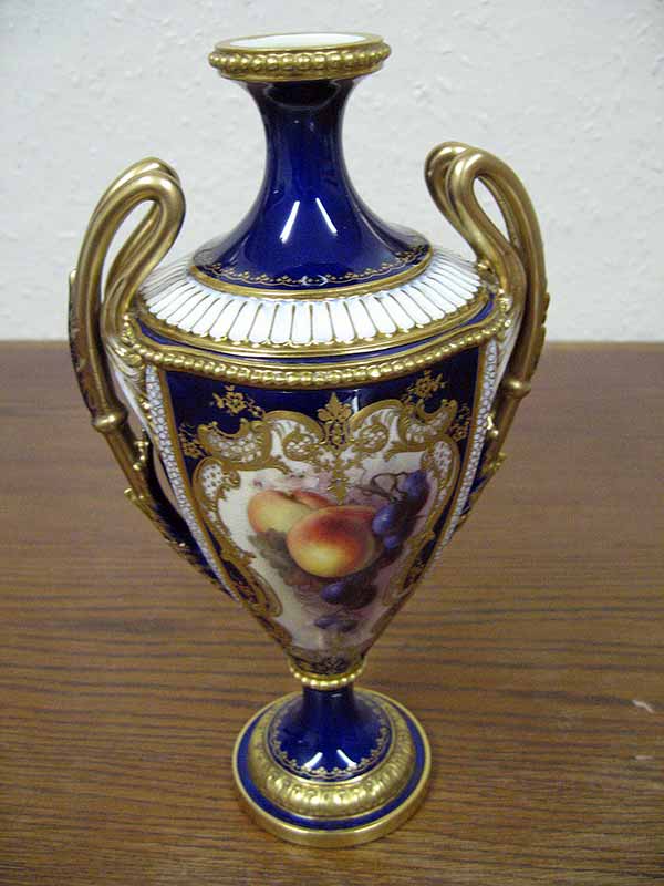 Royal Worcester Vase Repair - After Royal Worcester Vase Repair - After